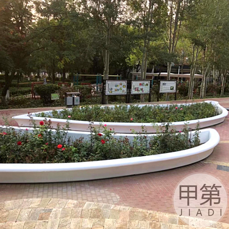 简约玻璃钢树池圆形拼接座椅户外休息围树坐凳景观创意异形休闲凳